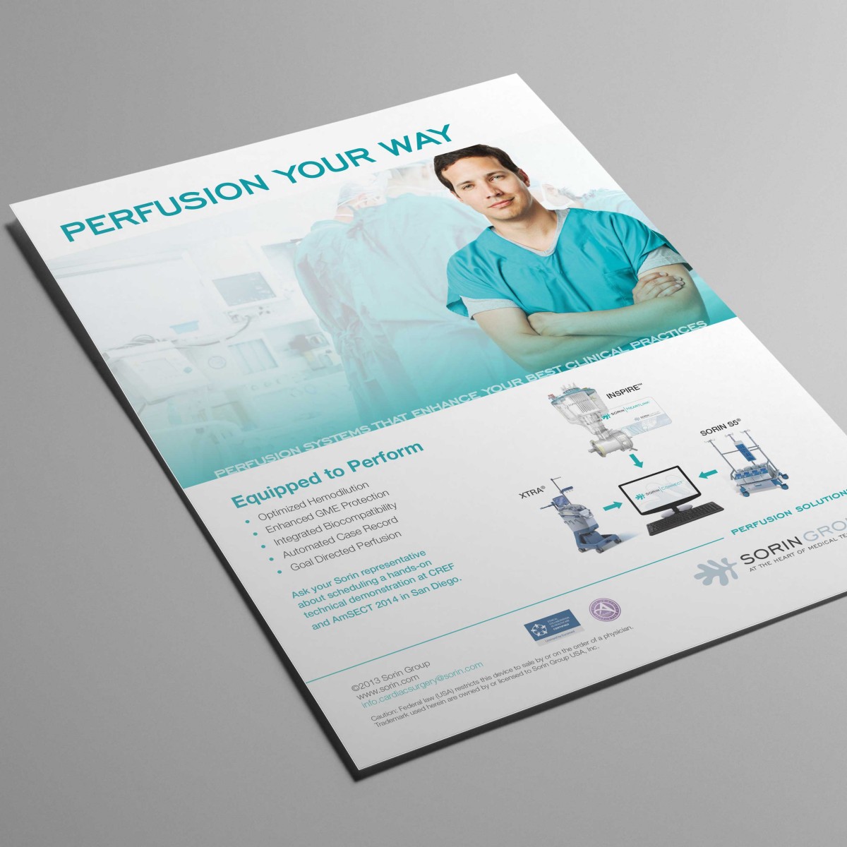 Sorin perfusion product ad