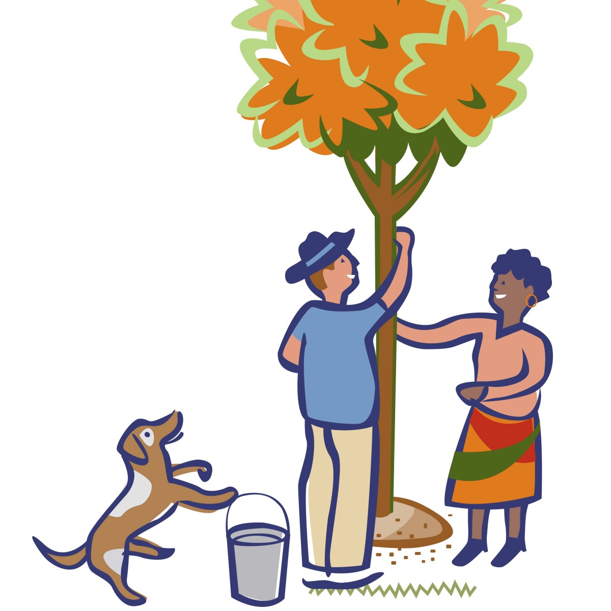 Tree People illustration
