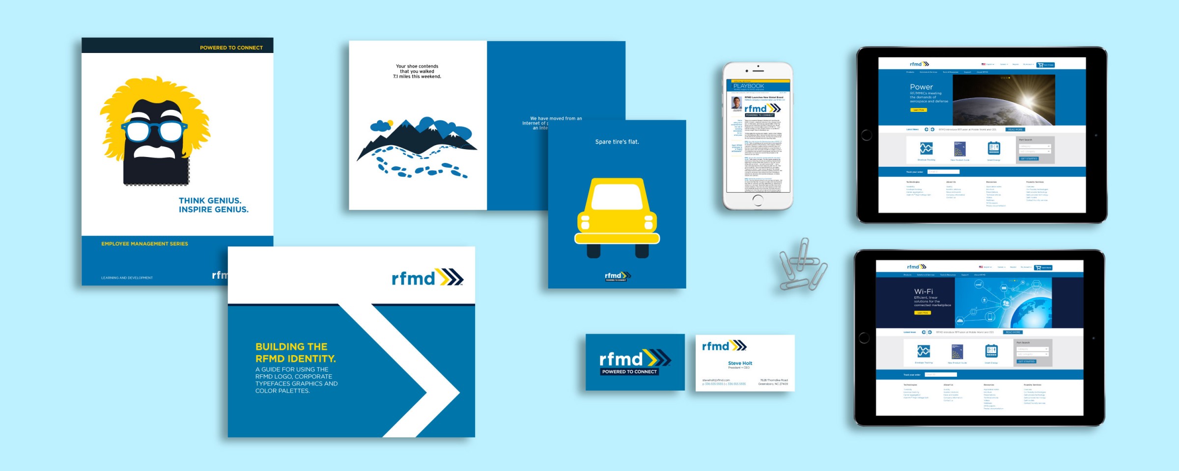 Branding work created for RFMD.