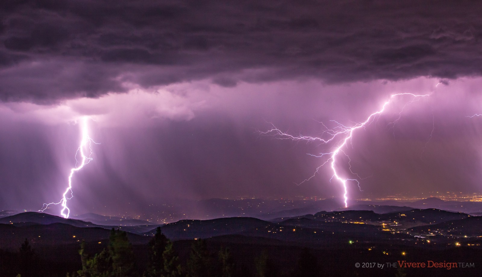 The Vivere Design Team Office Window View -- Lightning